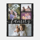 Fotocollage Personalisierte DIY-Familie Fleecedecke (Vorderseite)