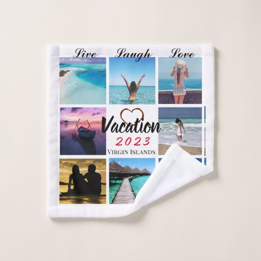 FotoCollage Personalisierte Waschlappen (Waschlappen)