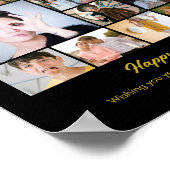 Fotocollage Personalisiertes Bildermosaik Geschenk Poster (Ecke)
