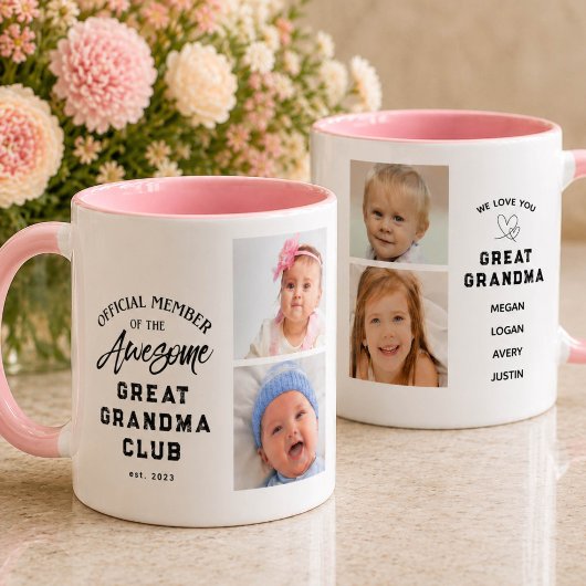 FotoCollage Phantastisch Großes Oma Tasse
