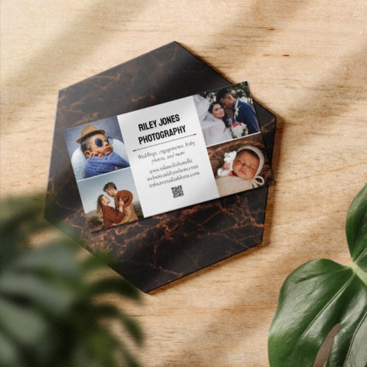 Fotocollage QR Code Beruflich Fotograf Visitenkarte