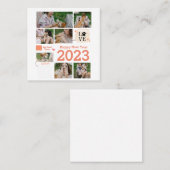 FotoCollage Quadratische Visitenkarte (Vorne/Hinten)