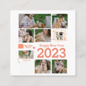 FotoCollage Quadratische Visitenkarte (Vorderseite)