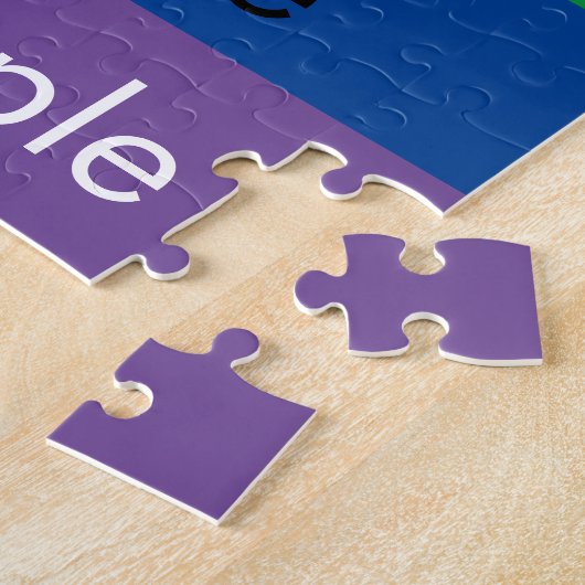 Fotocollage Rainbow Personalisierte Farben Puzzle (Seite)