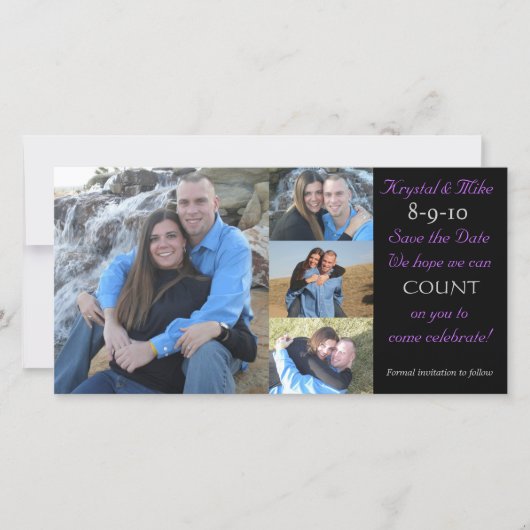 FotoCollage Save the Date (Vorderseite)