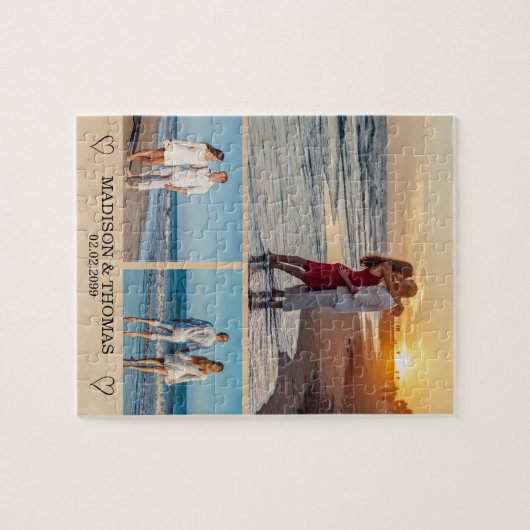 FotoCollage Save the Date Puzzle (Horizontal)