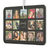 FotoCollage Schwarz Custom Autolufterfrischer (Links)