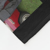 Fotocollage Schwarz Vliesschwarz Fleecedecke (Ecke)