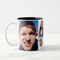 FotoCollage setzt das Gesicht auf eine Tasse