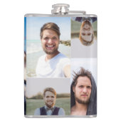 FotoCollage - Stellen Sie Ihr Gesicht auf Flachmann (Rückseite)