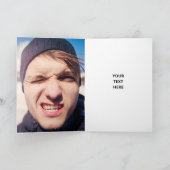 FotoCollage - Stellen Sie Ihr Gesicht auf Karte (Innenseite)