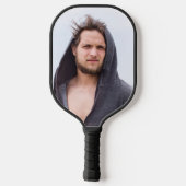 FotoCollage - Stellen Sie Ihr Gesicht auf Pickleball Schläger (Rückseite)
