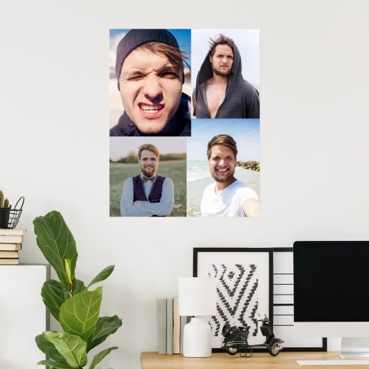 FotoCollage - Stellen Sie Ihr Gesicht auf Poster (Heimbüro)