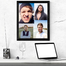 FotoCollage - Stellen Sie Ihr Gesicht auf Poster