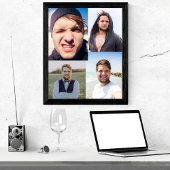 FotoCollage - Stellen Sie Ihr Gesicht auf Poster