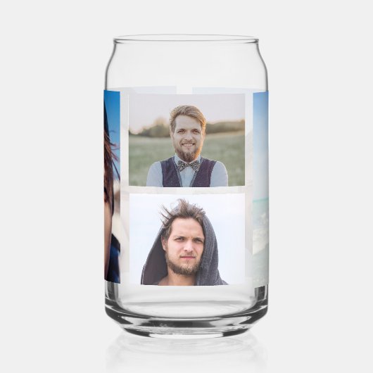 FotoCollage - Stellen Sie sich das Gesicht Dosenglas (Links)