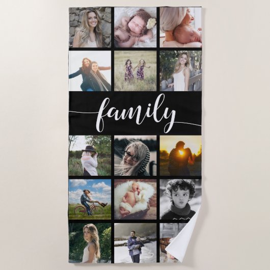 FotoCollage Strandtuch (Vorderseite)