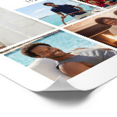 Fotocollage Trauerfeier Lebensfeier Willkommen Poster (Ecke)