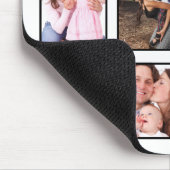 Fotocollage Typografie Special Times White Mousepad (Ecke)