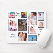 Fotocollage Typografie Special Times White Mousepad (Mit Mouse)