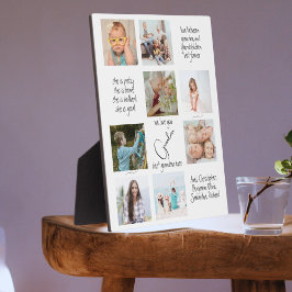 Fotocollage Typografie Wir Liebe Sie Oma Fotoplatte