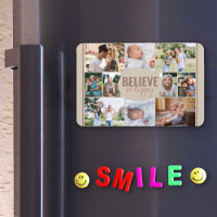 FotoCollage und glückliche Quote neutrale Beige
