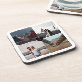 FotoCollage und Monogramm Getränkeuntersetzer (Linke Seite)