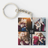 FotoCollage und Monogramm Schlüsselanhänger (Vorderseite)