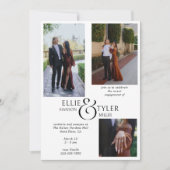 FotoCollage und überdimensionierte Ampersand-Verlo Einladung (Vorderseite)