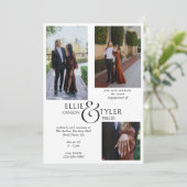 FotoCollage und überdimensionierte Ampersand-Verlo Einladung (Stehend Vorderseite)