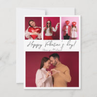Fotocollage Valentinstag-Karte