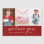 Fotocollage Valentinstag Magnetkarte (Vorderseite)