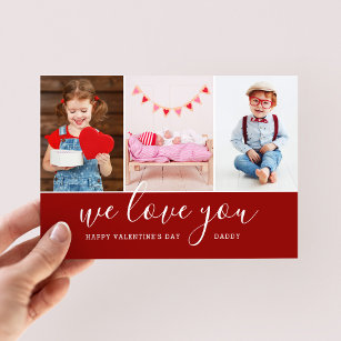 Fotocollage Valentinstag Magnetkarte