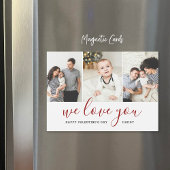 Fotocollage Valentinstag Magnetkarte