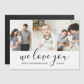 Fotocollage Valentinstag Magnetkarte (Vorne/Hinten)