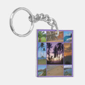 FotoCollage von Oahu, Hawaii Schlüsselanhänger (Vorderseite links)