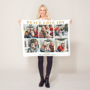 Fotocollage Weihnachten 2022 Fleecedecke