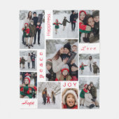 FotoCollage Weihnachten Fleecedecke (Vorderseite)