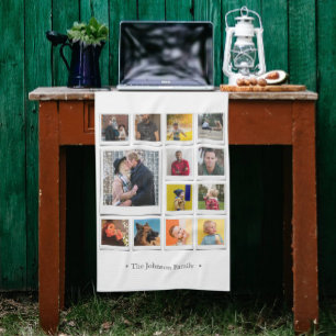 FotoCollage White Geschirrtuch