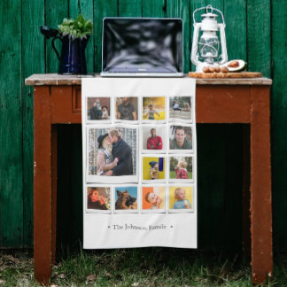 FotoCollage White Geschirrtuch