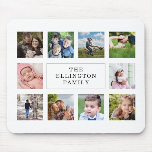 FotoCollage White Mousepad (Vorne)