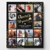 FotoCollage zum 50. Hochzeitstag Fotoplatte (Vorderseite)
