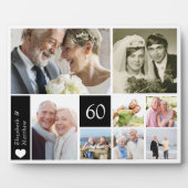 FotoCollage zum 60. Hochzeitstag Fotoplatte (Vorderseite)