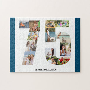Fotocollage zum 75. Geburtstag, Nr. 75 Puzzle