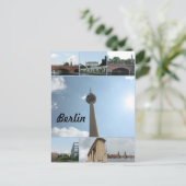 FotoCollage zur Berliner Architektur Postkarte (Stehend Vorderseite)