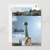FotoCollage zur Berliner Architektur Postkarte (Vorne/Hinten)