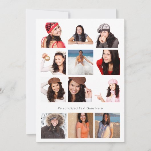 FotoCollage Zwölf Foto Personalisiert (Vorderseite)