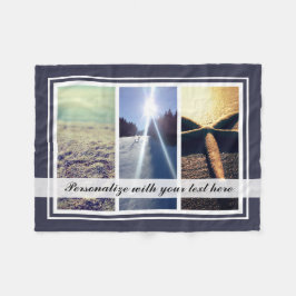 Fotocollagenschablonen-Gewohnheitsgeschenk des Fleecedecke