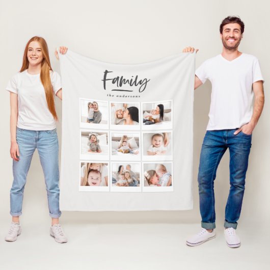 Fotodruck mit mehreren Fotos Fleecedecke (Beispiel)