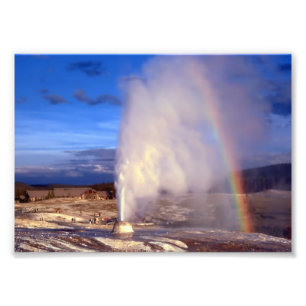 Fotodruck-Yellowstone Geyser Regenbogen Fotodruck